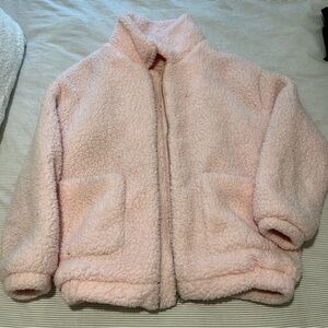 Pink Sherpa Teddy Coat